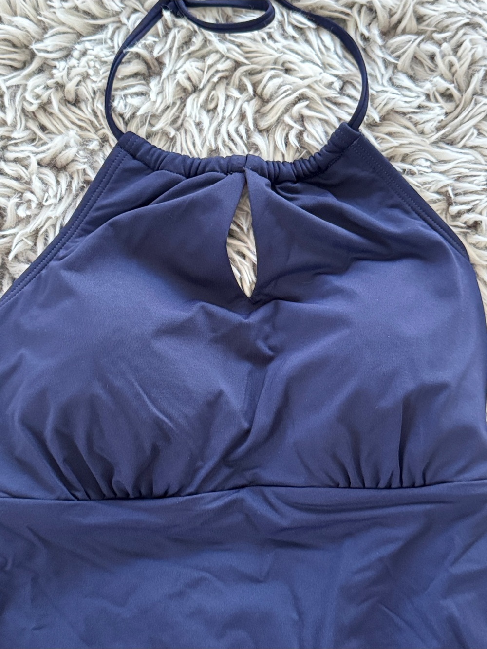 Athleta Deep Navy Halter One-Piece - Picture 4 of 5